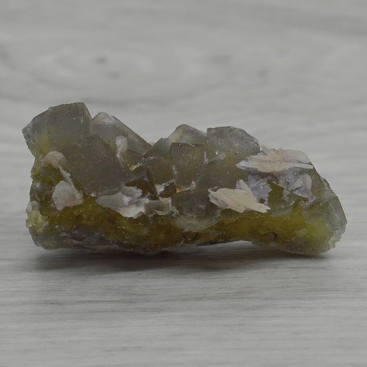 Fluorite jaune miel et baryte 35g