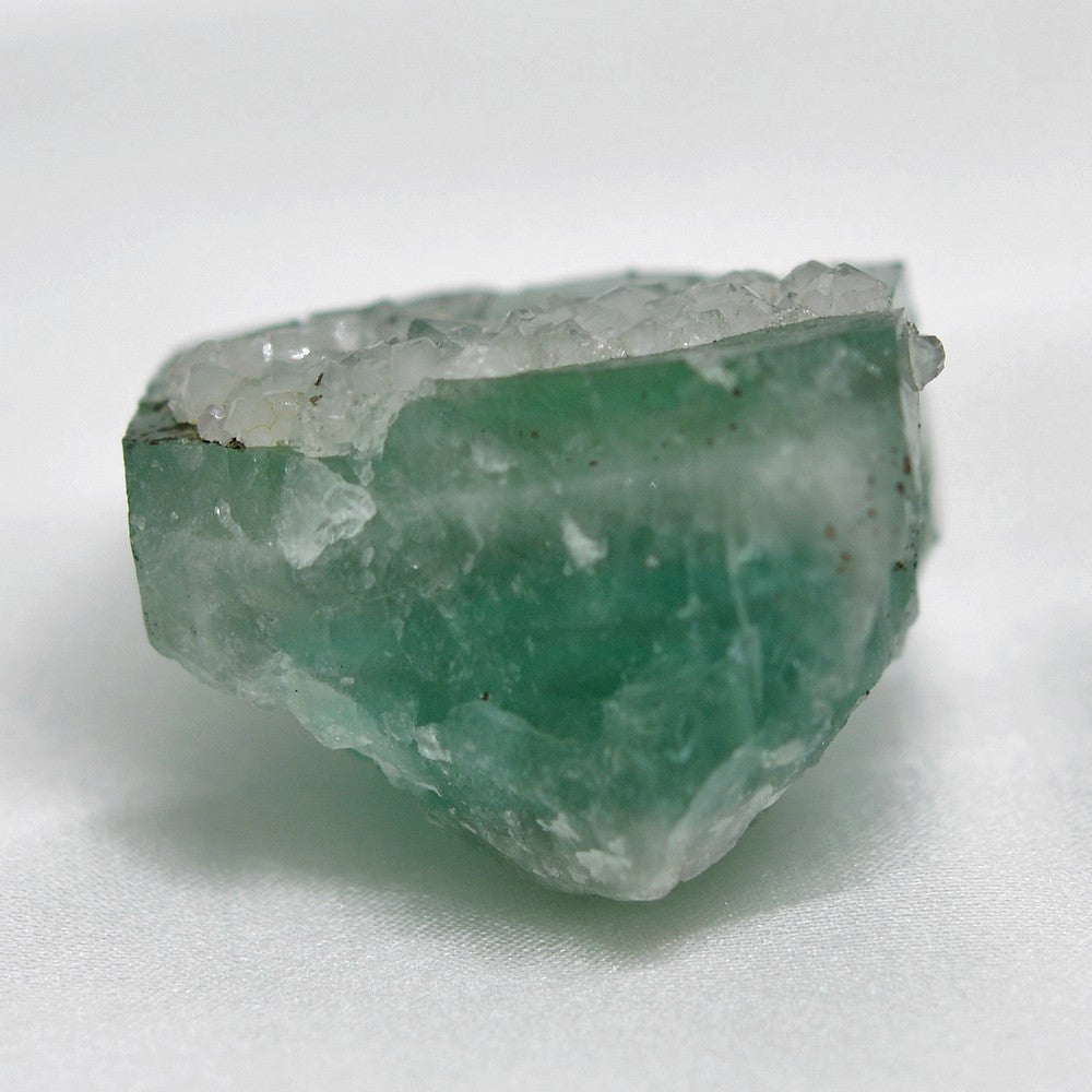Fluorite vert d'eau avec quartz marocaine de 42g