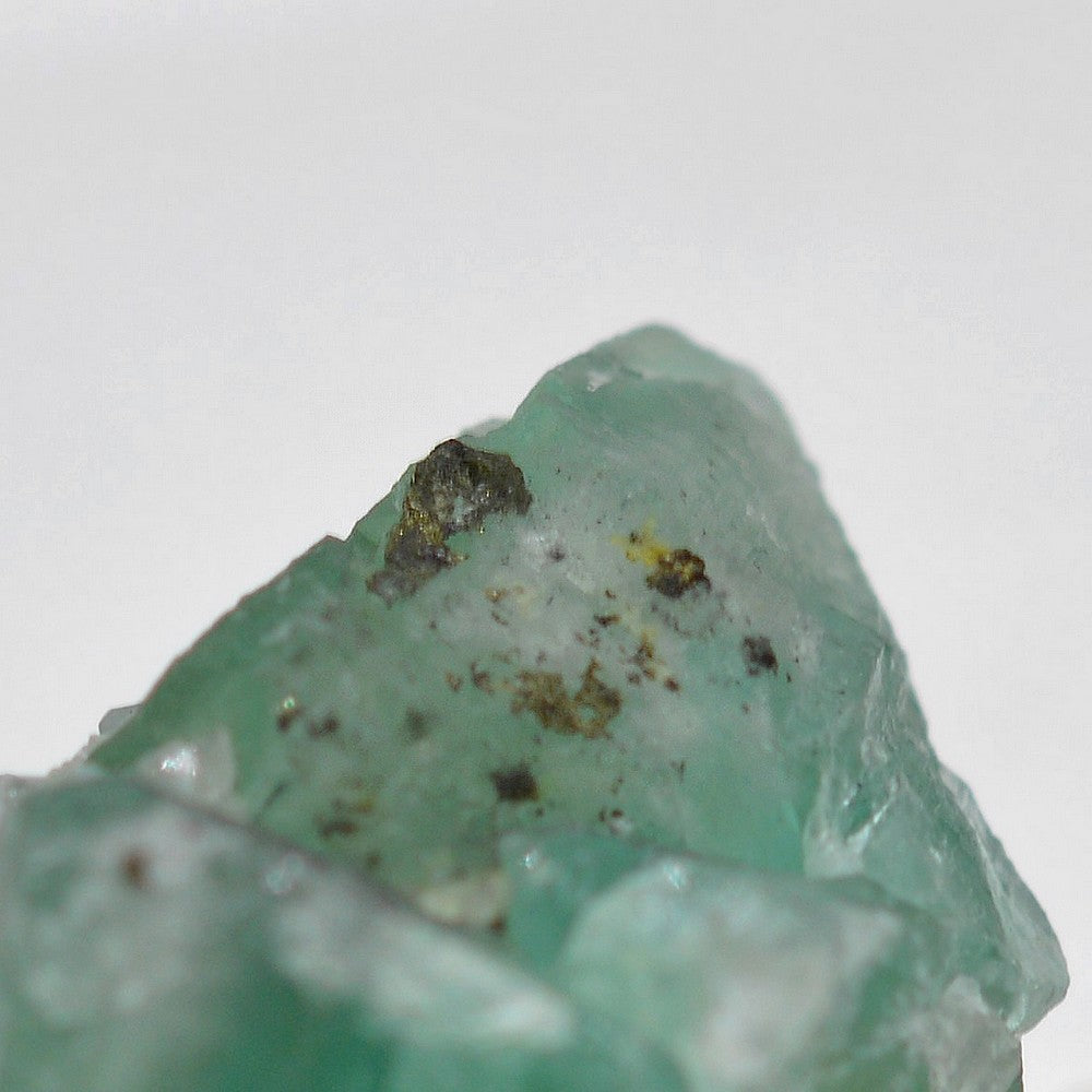 Pyrite sur fluorite d'El Hammam au Maroc pierre brute de 47g