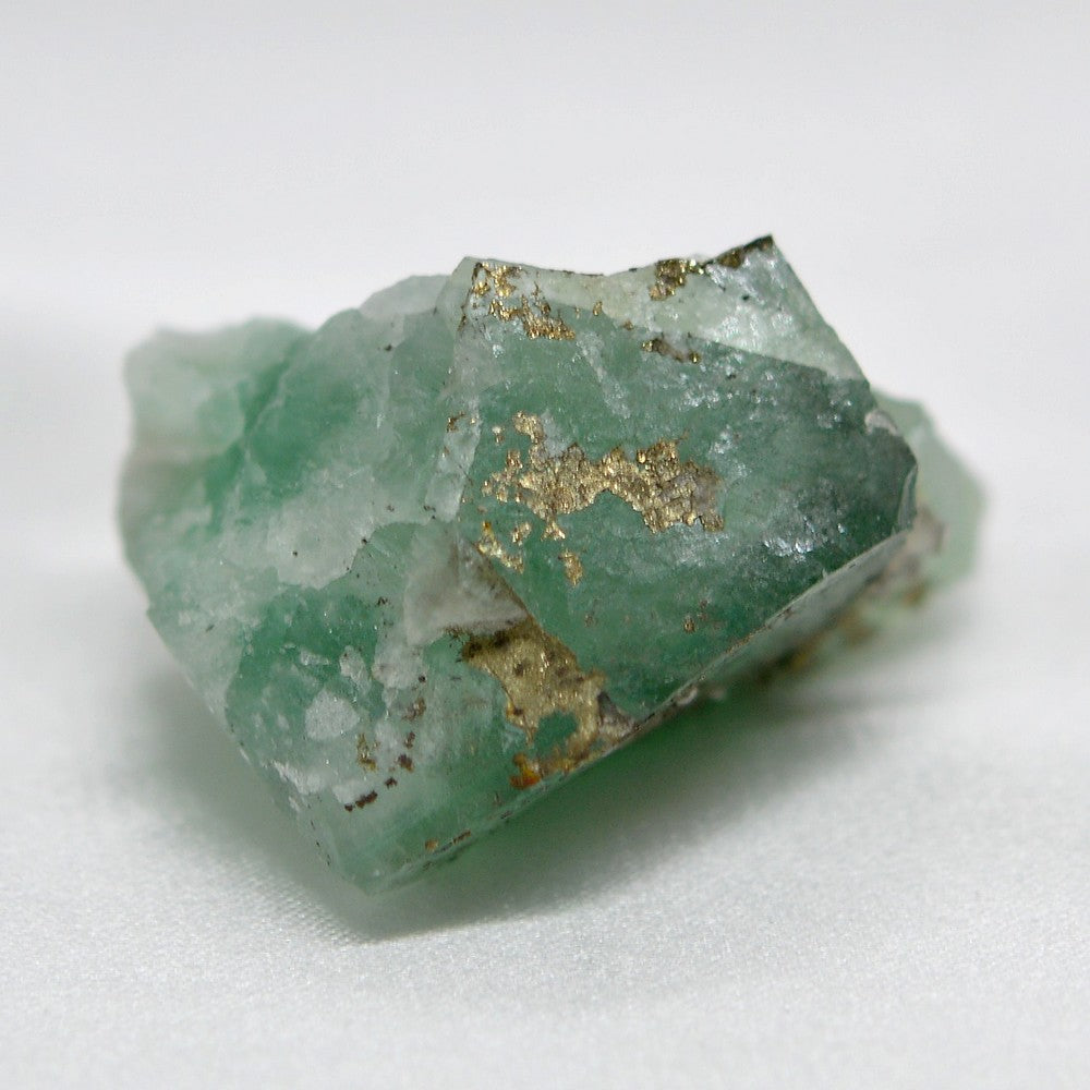 Pyrite sur fluorine verte marocaine 31g