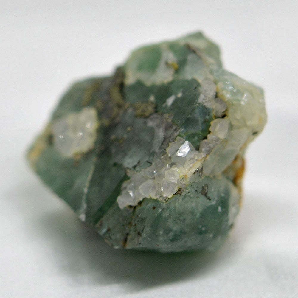 Quartz sur fluorine vert d'eau du Maroc 53g